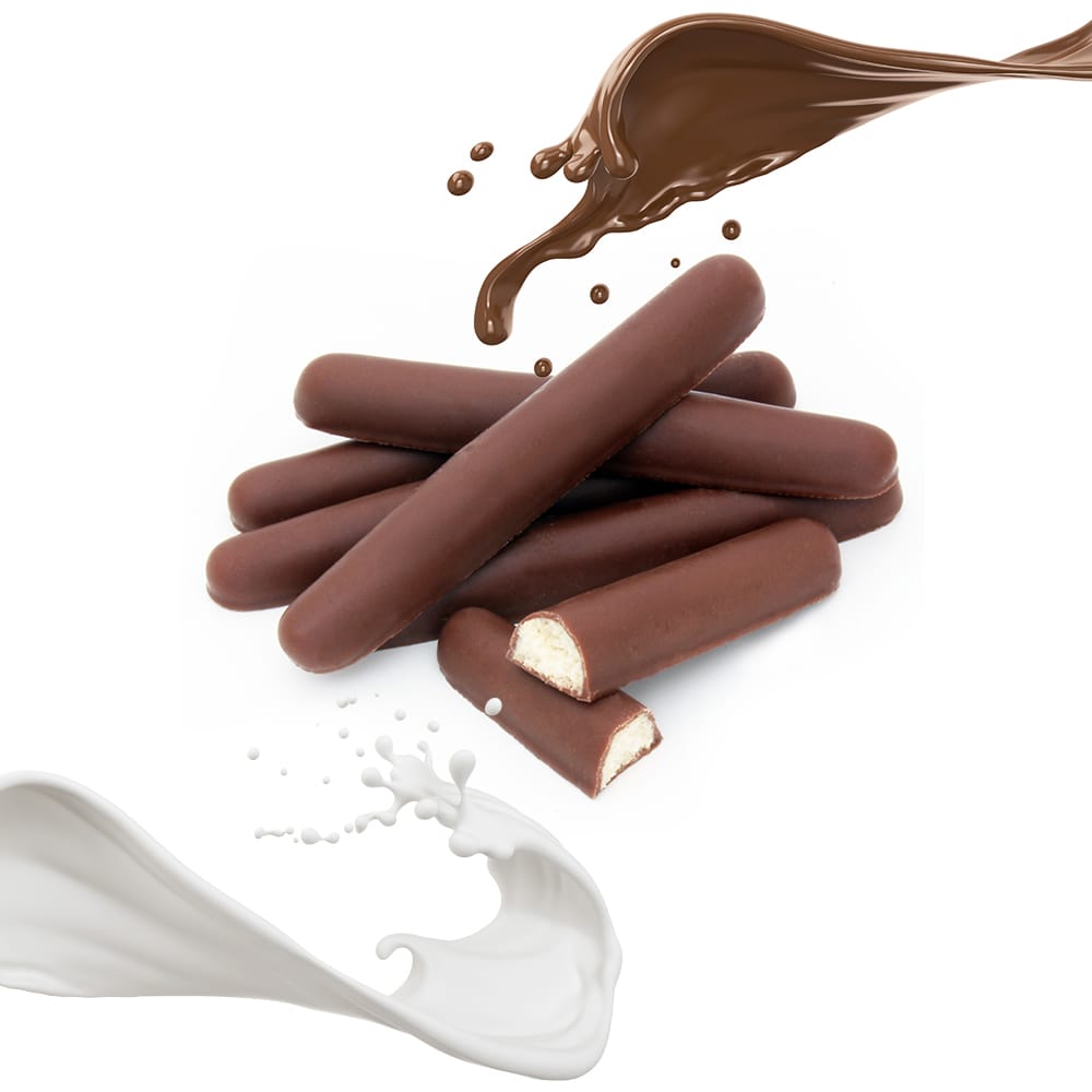 NUTRILUX FINGER CHOCOLAT Biscuit doigt recouvert de chocolat, riche en protéines et sans sucre pour maigrir