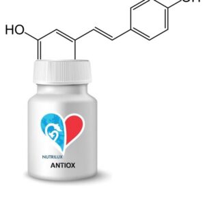 NUTRILUX ANTIOX, complément alimentaire formulé à partir d’une sélection d’antioxydants naturels — curcuma, resvératrol, quercétine et bromélaïne — pour